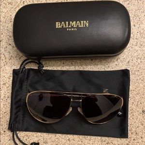 LIKE NEW - Balmain Gold Aviators!